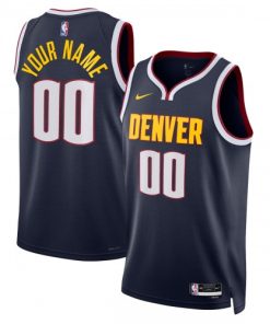 Denver Nuggets Nike Unisex Swingman Custom Jersey Navy
