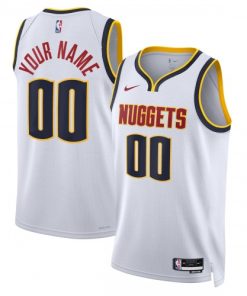 Denver Nuggets Nike Unisex Swingman Custom Jersey White - Association Edition
