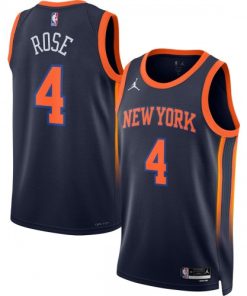 Derrick Rose New York Knicks Jordan Brand Statement Edition Swingman Jersey - Navy