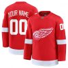 Detroit Red Wings Home Premium Custom Jersey - Red