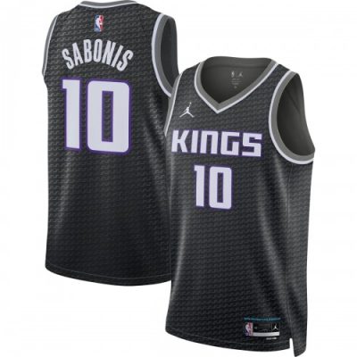 Domantas Sabonis Sacramento Kings Jordan Brand Statement Edition Swingman Jersey - Black