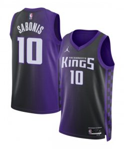 Domantas Sabonis Sacramento Kings Jordan Brand Unisex Swingman Jersey - Statement Edition - Purple