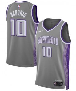 Domantas Sabonis Sacramento Kings Nike Unisex Swingman Jersey - Hardwood Classics - Anthracite