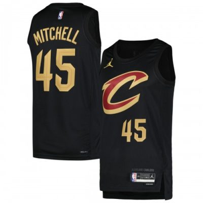 Donovan Mitchell Cleveland Cavaliers Jordan Brand Swingman Player Jersey Black