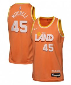 Donovan Mitchell Cleveland Cavaliers Nike 2025/26 Orange Swingman Jersey - Hardwood Classics