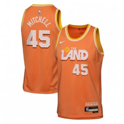 Donovan Mitchell Cleveland Cavaliers Nike 2025/26 Orange Swingman Jersey - Hardwood Classics