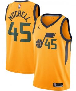 Donovan Mitchell Utah Jazz Jordan Brand Swingman Jersey - Statement Edition - Gold