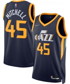 Donovan Mitchell Utah Jazz Nike Diamond Swingman Jersey  - Navy