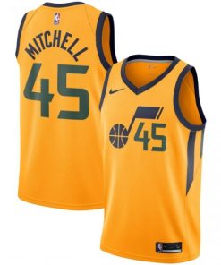 Donovan Mitchell Utah Jazz Nike Replica Swingman Jersey - Statement Edition - Gold