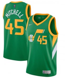 Donovan Mitchell Utah Jazz Nike Swingman Player Jersey Green - Earned Edition
