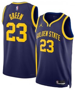 Draymond Green Golden State Warriors Jordan Brand Unisex Swingman Badge Jersey - Statement Edition - Navy