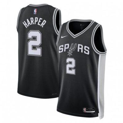Dylan Harper San Antonio Spurs Nike Unisex 2025 NBA Draft First Round Pick Swingman Jersey - Black
