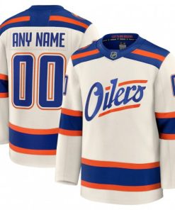 Edmonton Oilers Alternate Cream Premium Custom Jersey