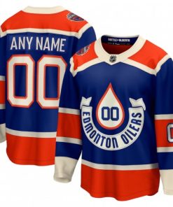 Edmonton Oilers Royal 2023 NHL Heritage Classic Premium Custom Jersey