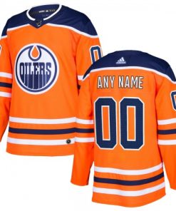 Edmonton Oilers adidas Authentic Custom Jersey - Orange