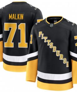Evgeni Malkin Men's Pittsburgh Penguins Black Alternate Premium Jersey
