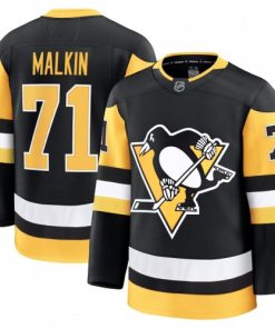 Evgeni Malkin Men's Pittsburgh Penguins Black Home Premium Jersey