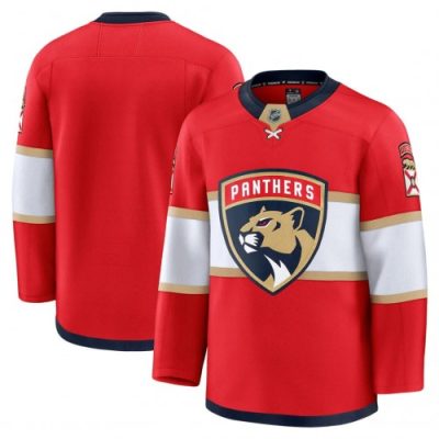 Florida Panthers Home Premium Blank Jersey - Red