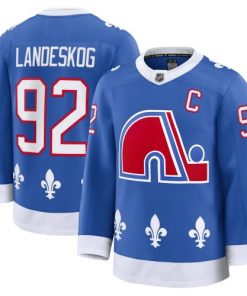 Gabriel Landeskog Colorado Avalanche Blue Alternate Heritage Premium Jersey