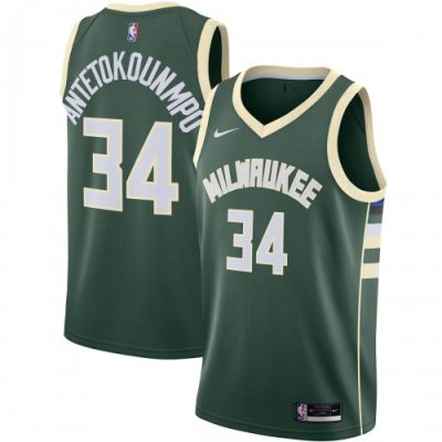 Giannis Antetokounmpo Milwaukee Bucks Nike Swingman Jersey Green