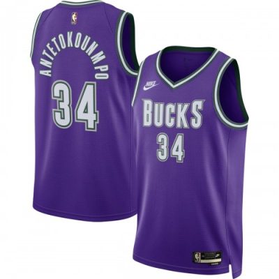 Giannis Antetokounmpo Milwaukee Bucks Nike Swingman Jersey Purple - Classic Edition