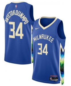 Giannis Antetokounmpo Milwaukee Bucks Nike Unisex Swingman Jersey - Hardwood Classics - Royal