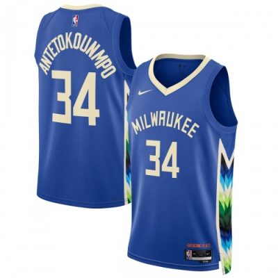 Giannis Antetokounmpo Milwaukee Bucks Nike Unisex Swingman Jersey - Hardwood Classics - Royal
