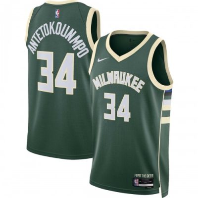 Giannis Antetokounmpo Milwaukee Bucks Nike Unisex Swingman Jersey - Hunter Green