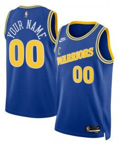 Golden State Warriors Nike Unisex Custom Swingman Jersey - Classic Edition - Blue