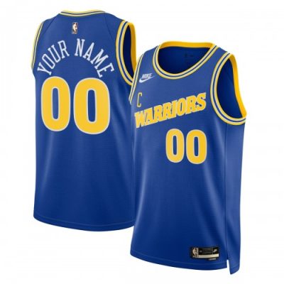 Golden State Warriors Nike Unisex Custom Swingman Jersey - Classic Edition - Blue