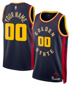 Golden State Warriors Nike Unisex Custom Swingman Jersey - Hardwood Classics - Navy