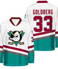 Greg Goldberg Men's Anaheim Ducks 1996/97 Retro White Jersey