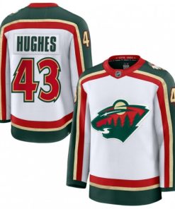 HUGHES Minnesota Wild White 25th Anniversary Premium Jersey