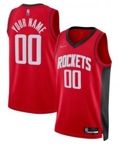 Houston Rockets Nike Diamond Swingman Custom Jersey  - Red
