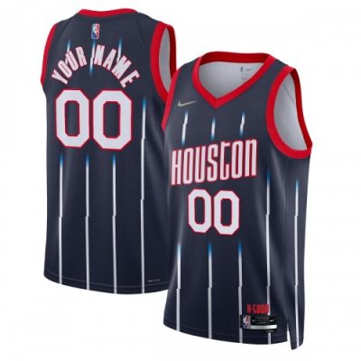 Houston Rockets Nike Swingman Custom Jersey - Hardwood Classics - Navy
