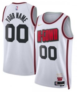Houston Rockets Nike Unisex Custom Swingman Jersey - Hardwood Classics - White