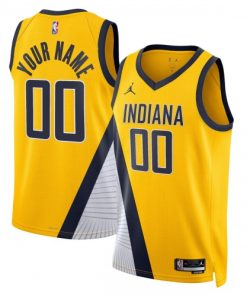 Indiana Pacers Jordan Brand Unisex Swingman Custom Jersey - Statement Edition - Yellow