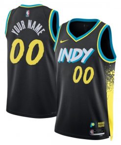 Indiana Pacers Nike Unisex Custom Swingman Jersey - Black - Hardwood Classics