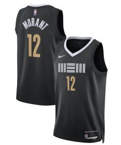 Ja Morant Memphis Grizzlies Nike Unisex Swingman Jersey - Black - Hardwood Classics