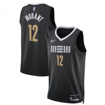 Ja Morant Memphis Grizzlies Nike Unisex Swingman Jersey - Black - Hardwood Classics