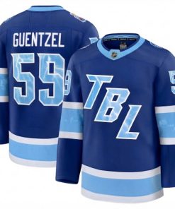 Jake Guentzel Men's Tampa Bay Lightning Blue 2026 NHL Stadium Series Premium Jersey
