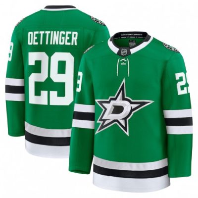 Jake Oettinger Dallas Stars Home Premium Player Jersey - Kelly Green