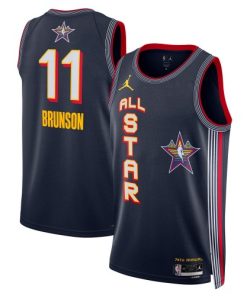 Jalen Brunson Jordan Brand Unisex Navy 2025 NBA All-Star Game Swingman Player Jersey