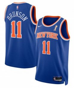 Jalen Brunson New York Knicks Nike Unisex Blue 2026 Champions Swingman Jersey