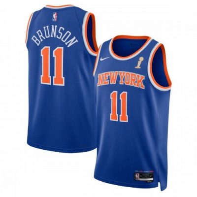Jalen Brunson New York Knicks Nike Unisex Blue 2026 Champions Swingman Jersey