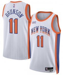 Jalen Brunson New York Knicks Nike Unisex Swingman Player Jersey - Hardwood Classics - White