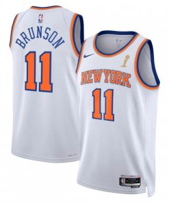 Jalen Brunson New York Knicks Nike White 2026 Champions Swingman Jersey - Association Edition