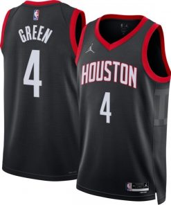 Jalen Green Houston Rockets Jordan Brand Statement Edition Swingman Jersey - Black
