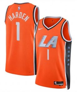 James Harden LA Clippers Nike Unisex 2025/26 Orange Swingman Jersey - Hardwood Classics