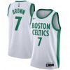 Jaylen Brown Boston Celtics Nike Swingman Player Jersey White - Hardwood Classics